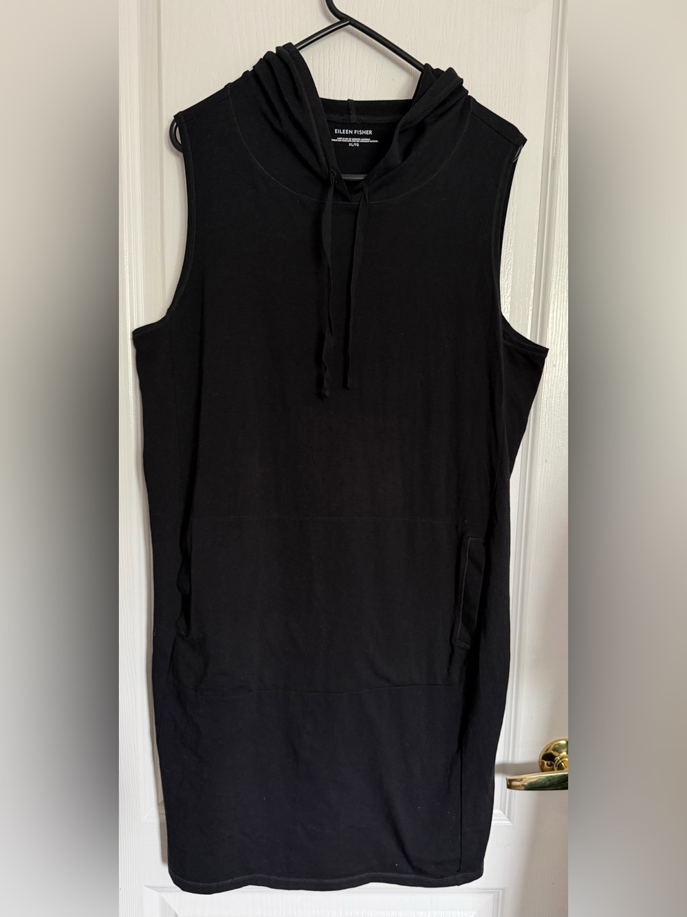 Eileen Fisher Black Sleeveless A-Line Tunic